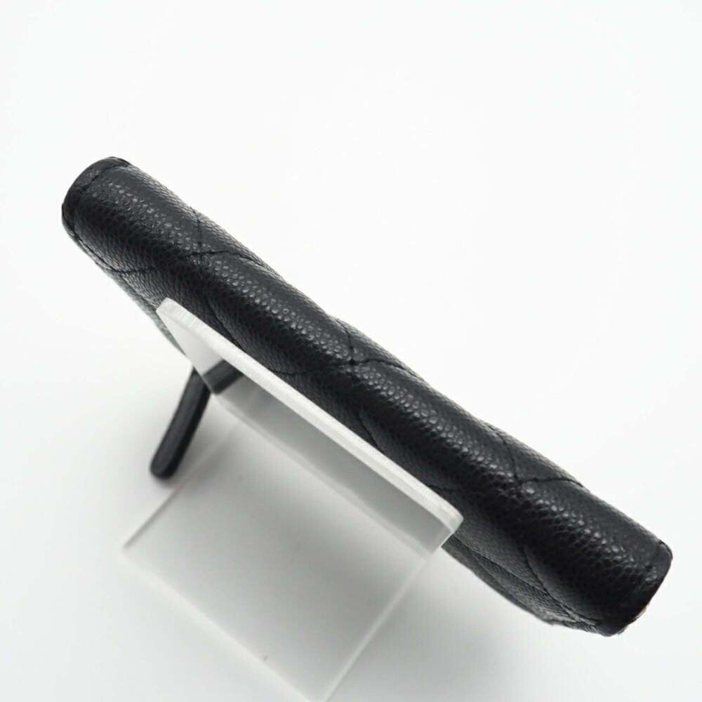 CHANEL Black Caviar Leather Logo Wallet - Picture 5 of 12